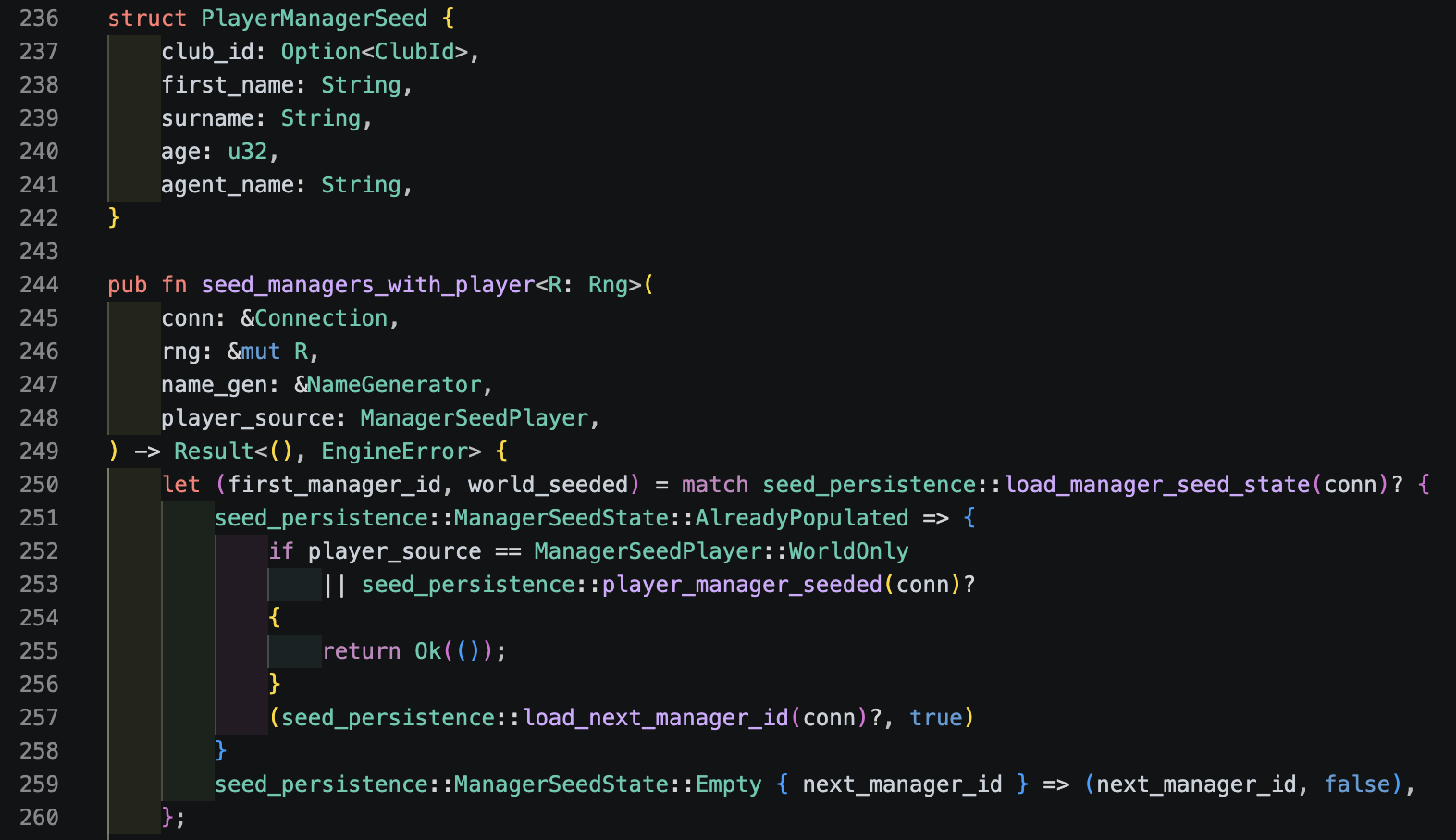 Source code from the NLFM game engine