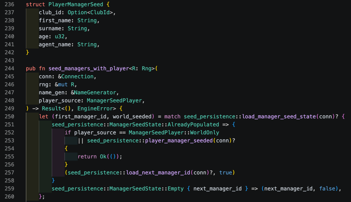 Source code from the NLFM game engine